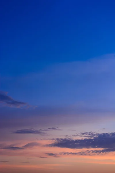 Clouds in the evening sky