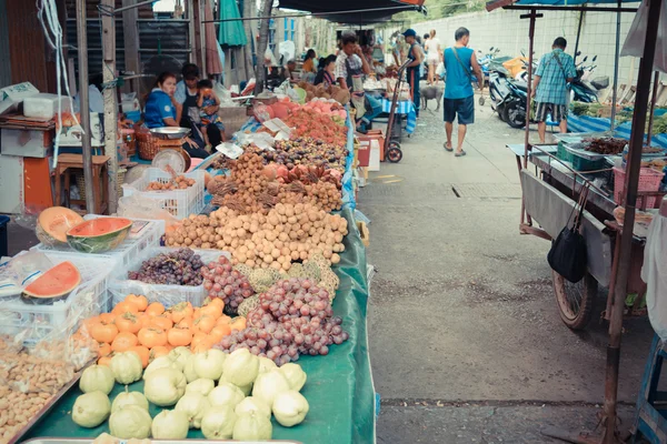 Thai exotic fruits in market