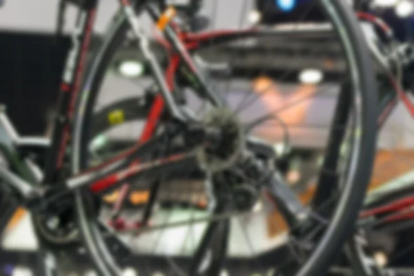 Blurred of Zoom bike chain and sprocket in Car show event