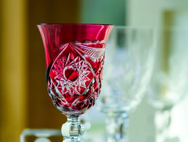 Beautiful home decorative elements produced from crystal glass