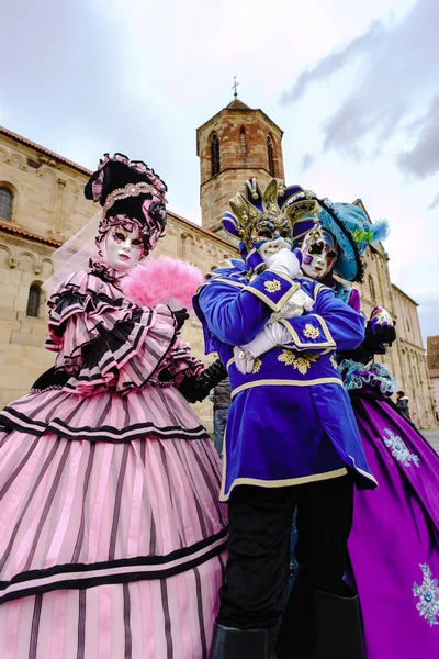 Editorial, 6 March 2016: Rosheim, France: Venetian Carnival Mask