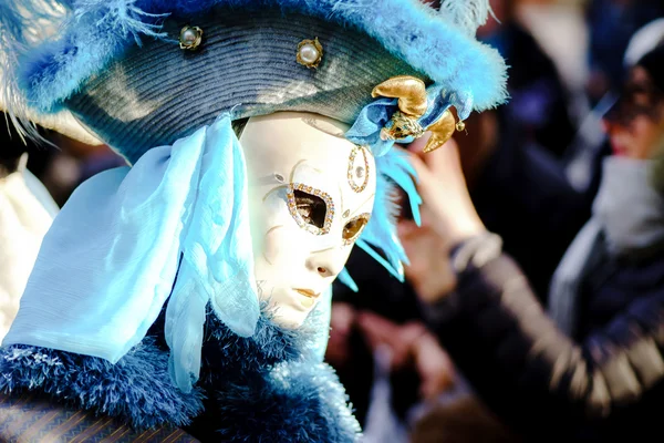 Editorial, 6 March 2016: Rosheim, France: Venetian Carnival Mask