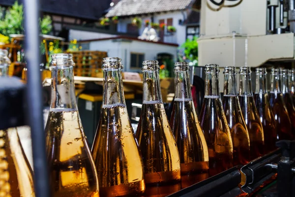 Automation bottling line for produce champagne in Alsace