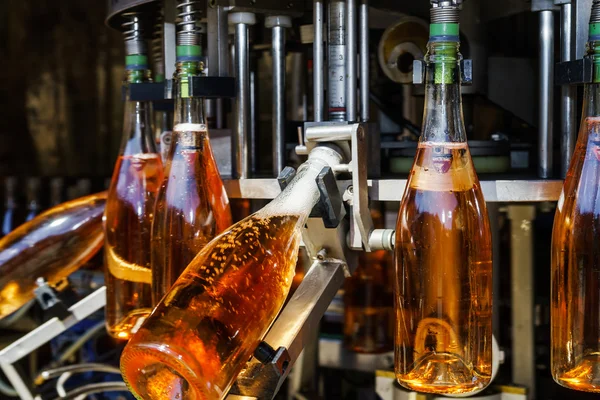 Automation bottling line for produce champagne in Alsace