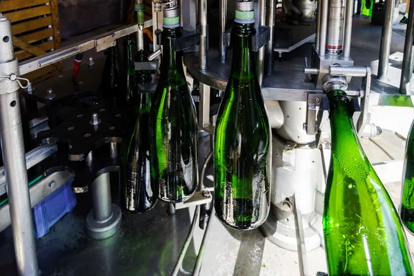 Automation bottling line for produce champagne in Alsace