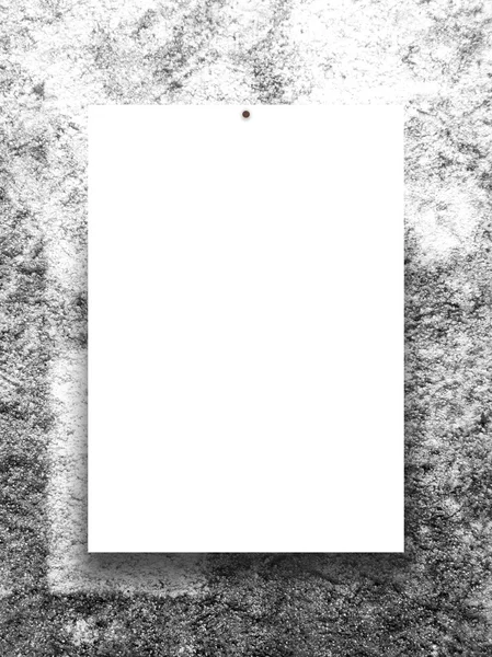 Digital background: one paper sheet with nail
