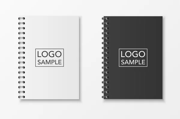 Realistic vector notebook set