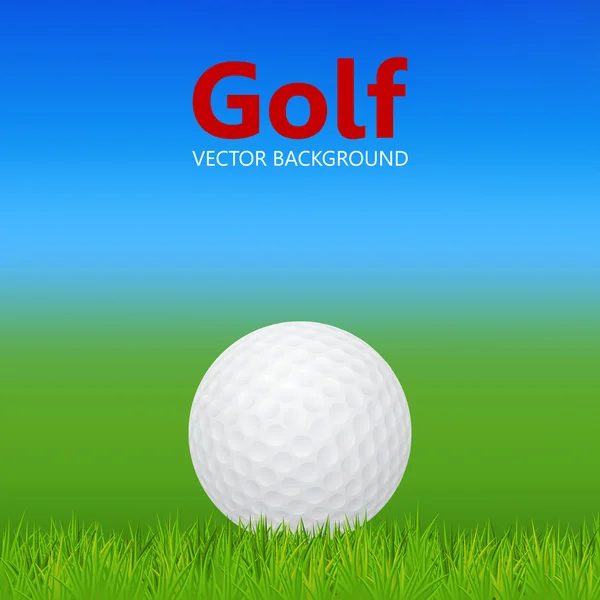 Golf background - ball on grass