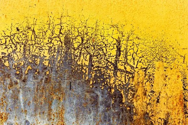 Creative background of rusty metal with cracks and scratches, ca