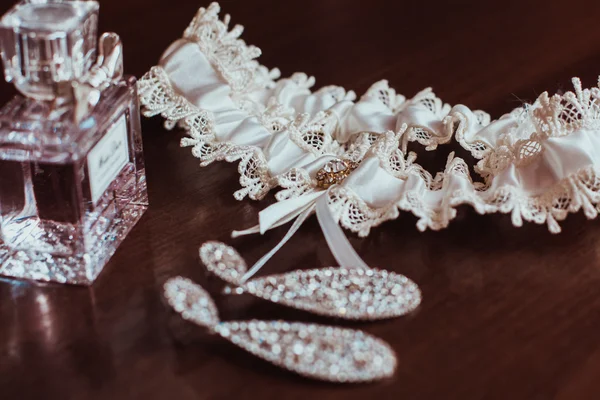 Women\'s wedding accessories. Bride\'s morning.