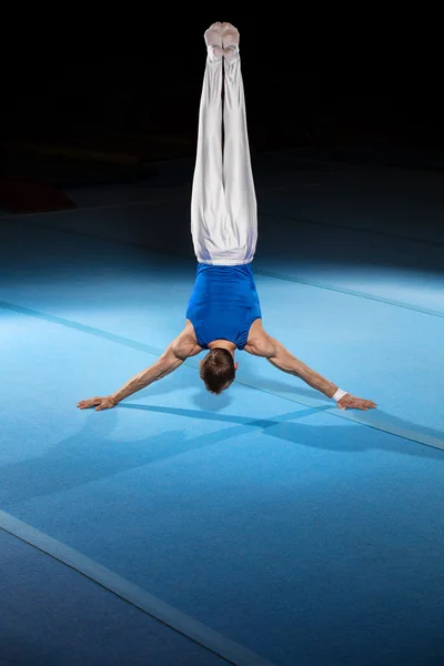 Portrait of young man gymnasts