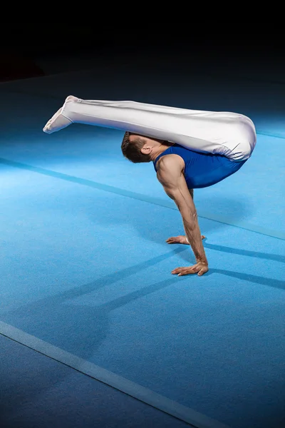 Portrait of young man gymnasts