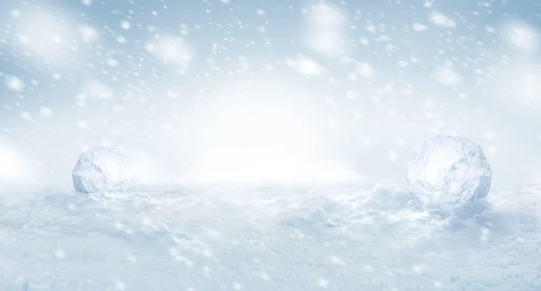 Nice winter snow background with copyspace