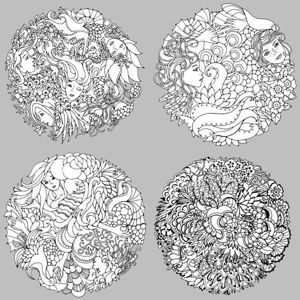 9 Happy Faces Coloring Page Print Color Fun Two Women Coloring Page For S