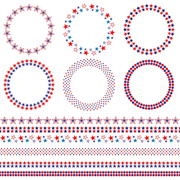 Usa independence day frames and borders.