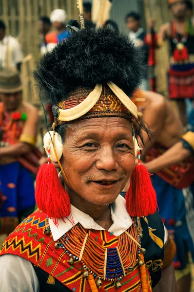 Smiling performer in Nagaland India