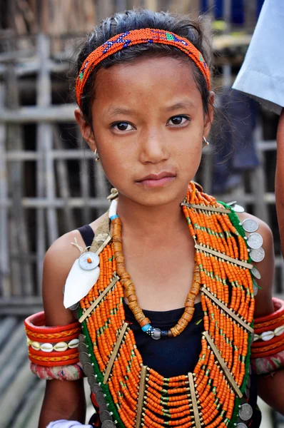 Native girl in Nagaland, India