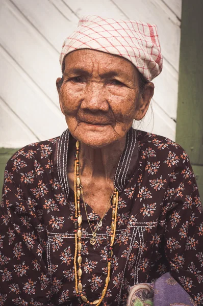 Old woman in Indonesia