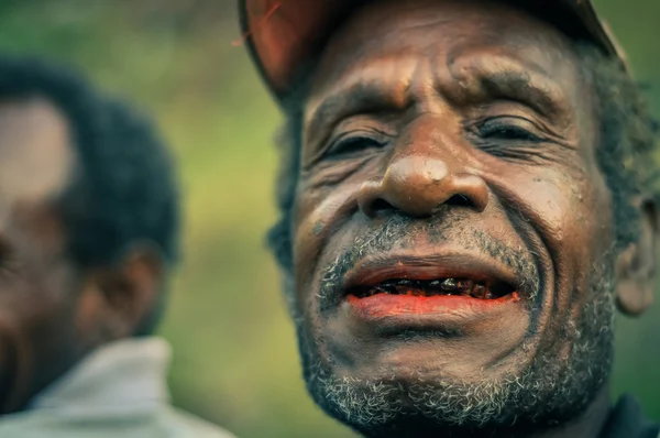 Native man in Papua New Guinea