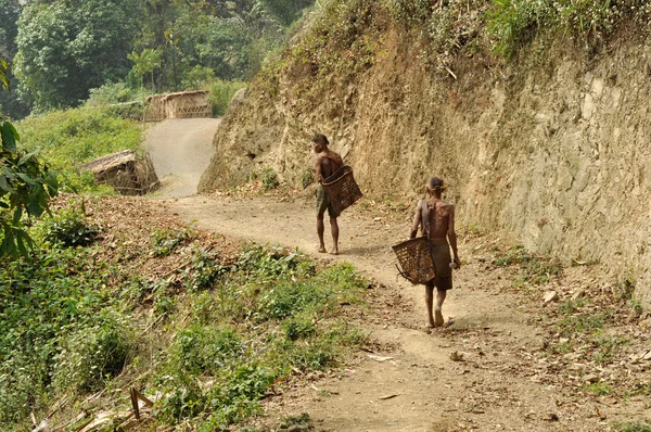 Young men working in Nagaland, India