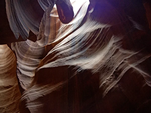 Sandstone interior of Upper Antelope Canyon, Navajo Nation Reservation, Arizona,