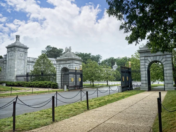 The Entrance to Arlington Cemetery in  Virginia USA