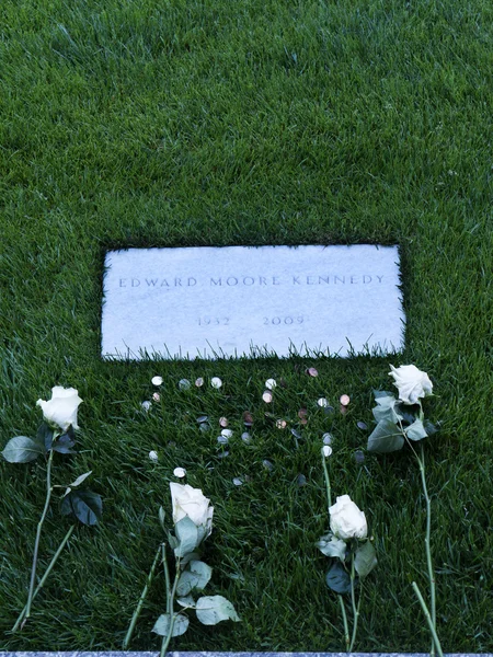Edward Kennedy Grave in Arlington National Cemetery in Virginia USA