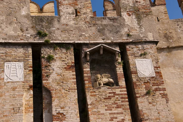 The Scalieri Castle at Sirmione on Lake Garda in the Northern Italian Lakes