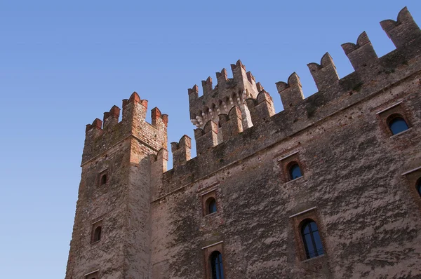 The Scalieri Castle at Sirmione on Lake Garda in the Northern Italian Lakes