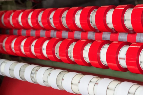 Production of red sticky tape