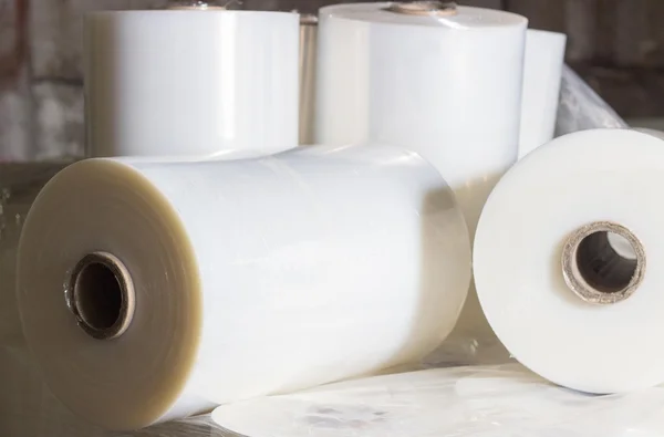 Rolls of wrapping plastic stretch film