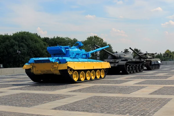 Yellow-blue tank. Ukraine