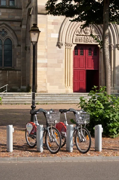 City bike vacation in church place