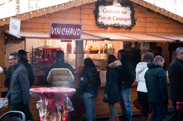 Mulhouse - France - 22 November 2015 -  mulled wine at the christmas market