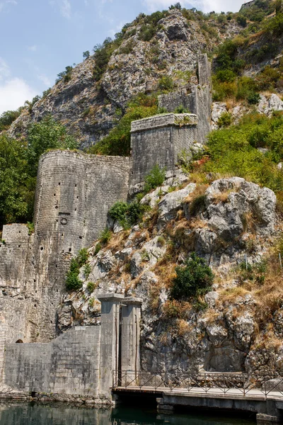 The old fortress of Kotor old medieval town. Kotor is a part of the UNESCO World Heritage Site.