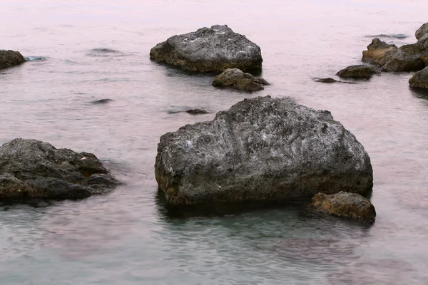 Rocks in Mediterranean Sea