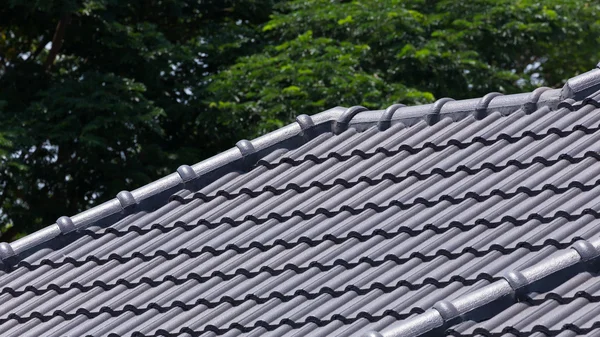 Roof tile on residential building