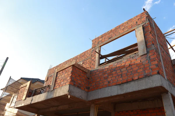 Brick block in residential building construction