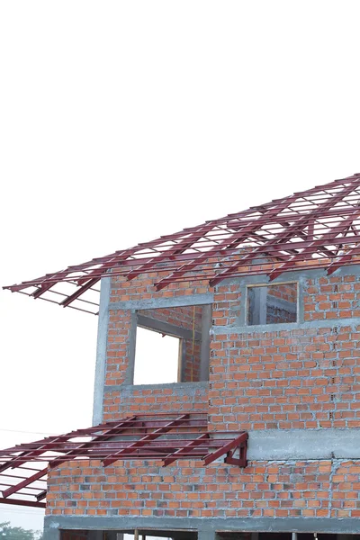 Construction house structure made from cement and brick