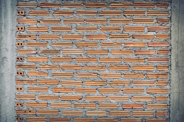 Brick wall construction design of vintage background