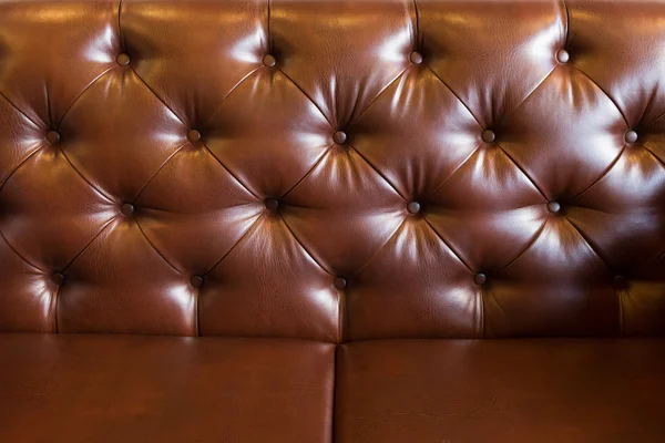 Leather upholstery brown sofa background for luxury decoration