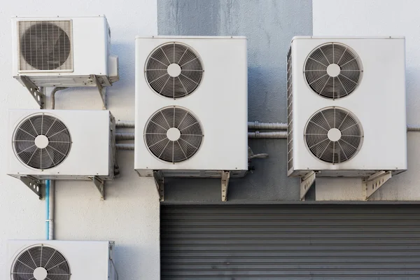 Air conditioning compressor system outside the factory