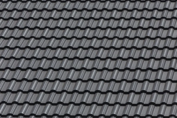 Black tile roof on building residence house