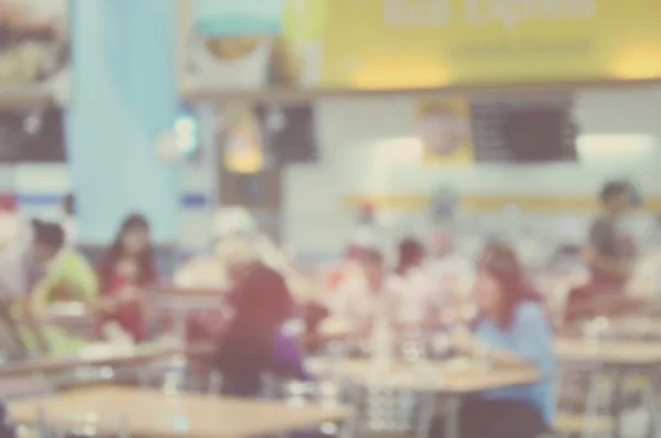 Blur food court abstract background.