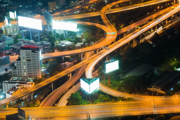 Highway interchanged night view