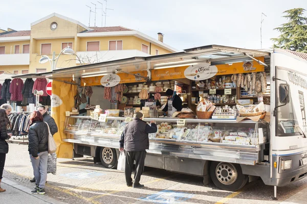 Local market outdoor in Nord Est of Italy