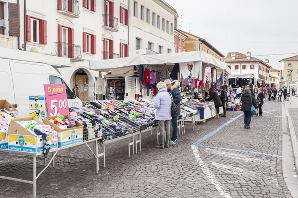 Local market outdoor in Nord Est of Italy