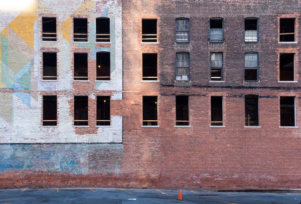 Abandoned bricks building in Detroit