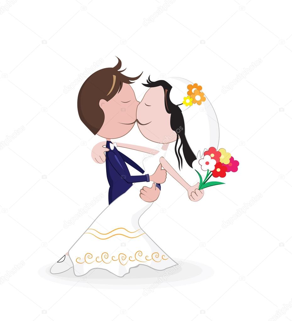 sposo matrimonio cartone