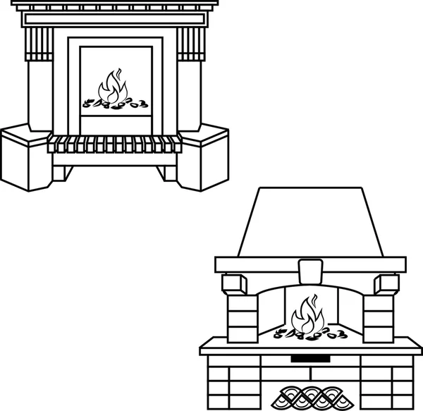 Fireplace vector